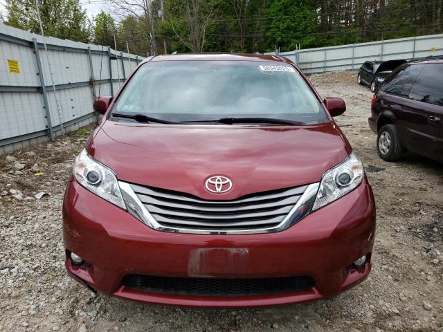 5TDDK3DC8CS041723 - 2012 TOYOTA SIENNA XLE RED photo 5