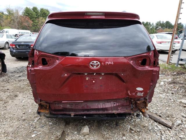 5TDDK3DC8CS041723 - 2012 TOYOTA SIENNA XLE RED photo 6