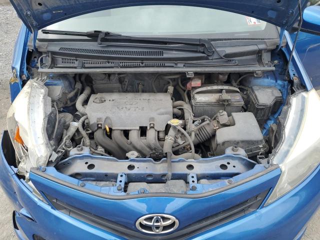 JTDKTUD3XCD536950 - 2012 TOYOTA YARIS BLUE photo 11