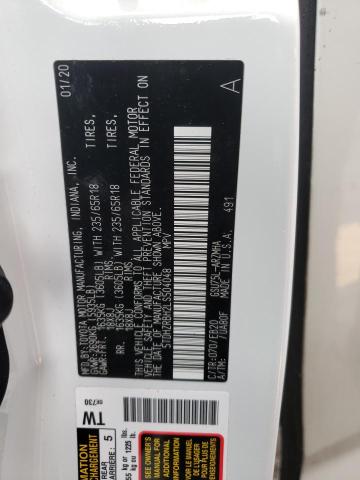 5TDHZRBH2LS504048 - 2020 TOYOTA HIGHLANDER XLE Ağ foto 12