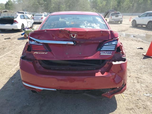 1HGCR2F16HA197486 - 2017 HONDA ACCORD SPORT SPECIAL EDITION RED photo 6