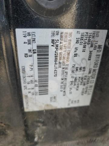 5LMFU28R64LJ14370 - 2004 LINCOLN NAVIGATOR BLACK photo 14