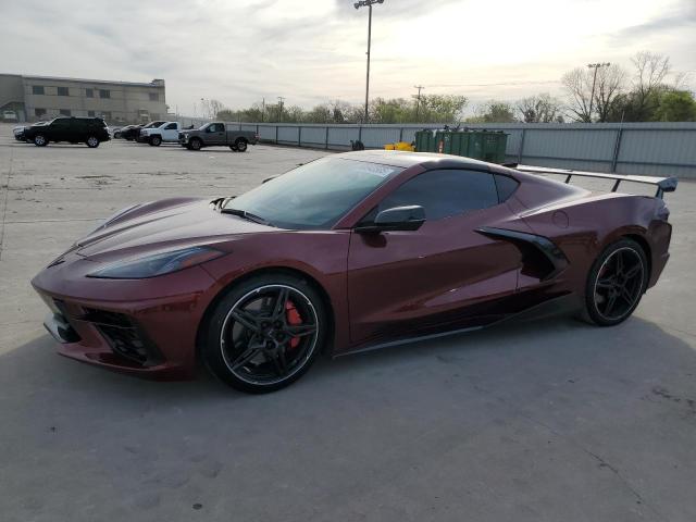 1G1Y62D45L5107216 - 2020 CHEVROLET CORVETTE STINGRAY 1LT MAROON photo 1