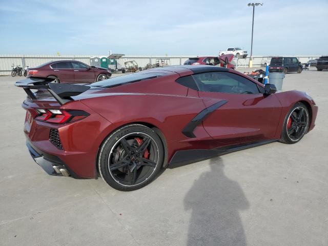 1G1Y62D45L5107216 - 2020 CHEVROLET CORVETTE STINGRAY 1LT MAROON photo 3