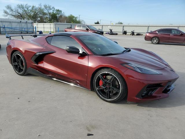1G1Y62D45L5107216 - 2020 CHEVROLET CORVETTE STINGRAY 1LT MAROON photo 4