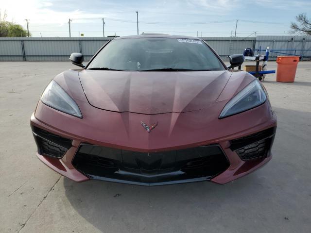 1G1Y62D45L5107216 - 2020 CHEVROLET CORVETTE STINGRAY 1LT MAROON photo 5