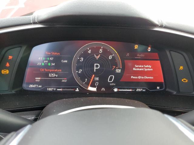 1G1Y62D45L5107216 - 2020 CHEVROLET CORVETTE STINGRAY 1LT MAROON photo 9