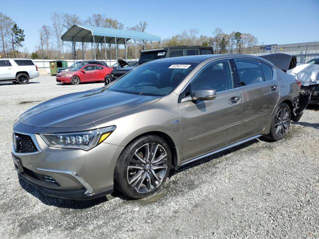 JH4KC2F98KC000152 - 2019 ACURA RLX SPORT HYBRID ADVANCE BROWN photo 1