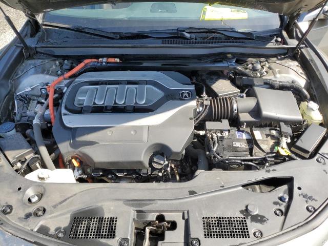 JH4KC2F98KC000152 - 2019 ACURA RLX SPORT HYBRID ADVANCE BROWN photo 11