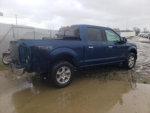 1FTEW1EPXFKE77774 - 2015 FORD F150 SUPERCREW BLUE photo 3