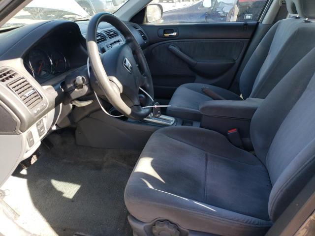 2HGES16554H531397 - 2004 HONDA CIVIC LX GRAY photo 7