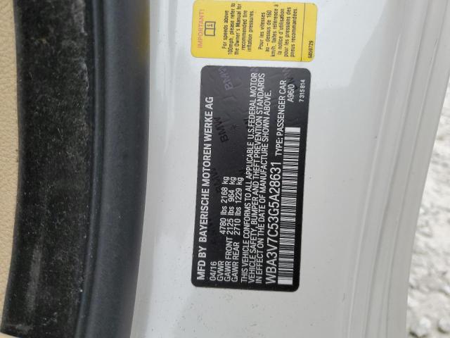 WBA3V7C53G5A28631 - 2016 BMW 428 I SULEV GRAY photo 12