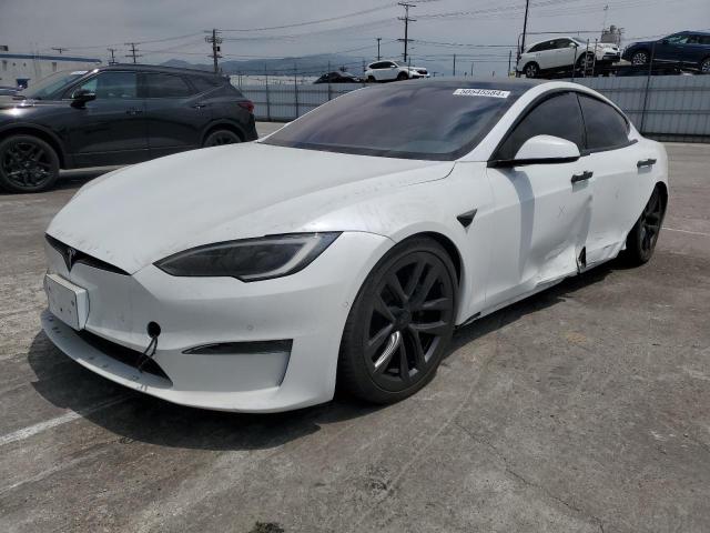 5YJSA1E53NF484027 - 2022 TESLA MODEL S 白色 照片 1