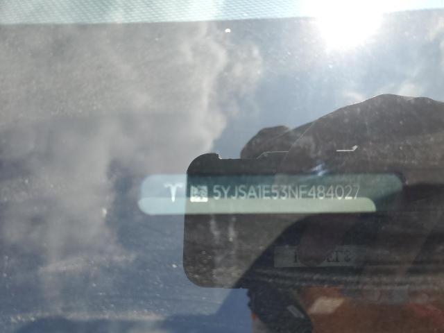 5YJSA1E53NF484027 - 2022 TESLA MODEL S 白色 照片 12