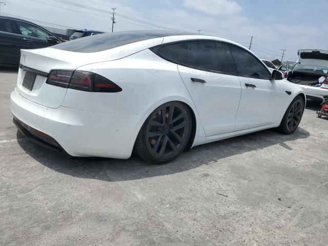 5YJSA1E53NF484027 - 2022 TESLA MODEL S WHITE photo 3