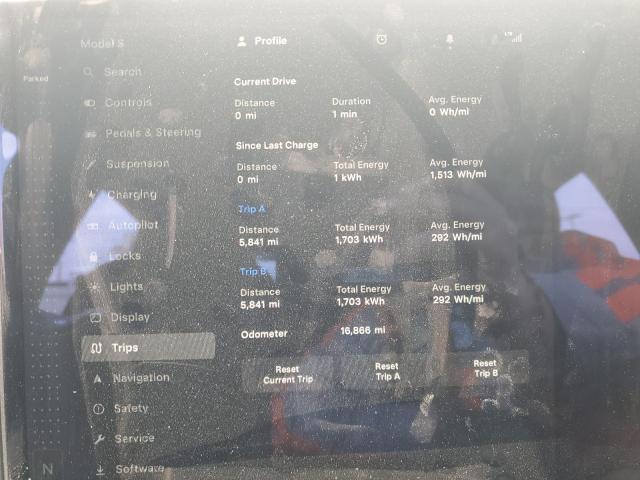 5YJSA1E53NF484027 - 2022 TESLA MODEL S 白色 照片 9