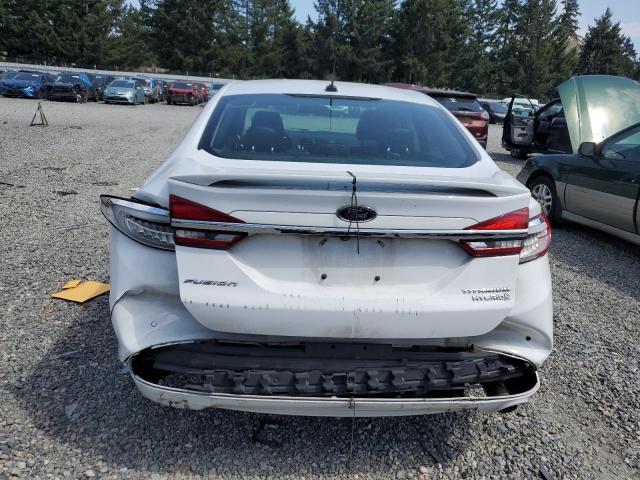 3FA6P0RU4HR323173 - 2017 FORD FUSION TITANIUM HEV WHITE photo 6