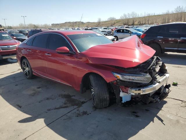 1HGCV2F91NA010197 - 2022 HONDA ACCORD TOURING RED photo 4