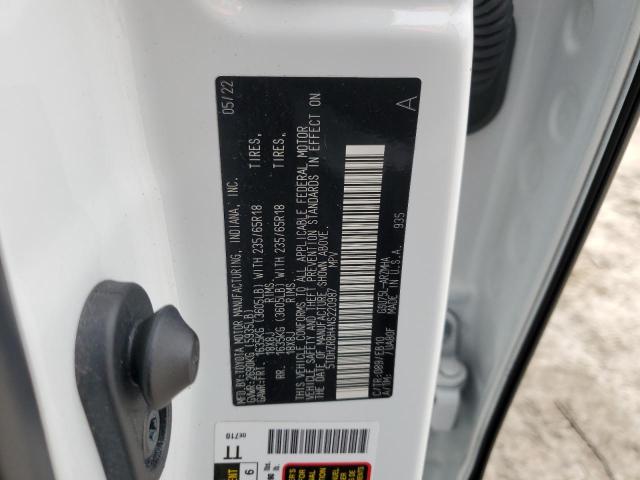 5TDHZRBH4NS220987 - 2022 TOYOTA HIGHLANDER XLE 白色 照片 14