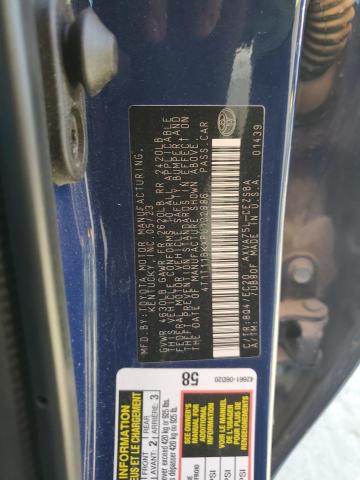 4T1T11BKXPU102886 - 2023 TOYOTA CAMRY SE NIGHT SHADE BLUE photo 12