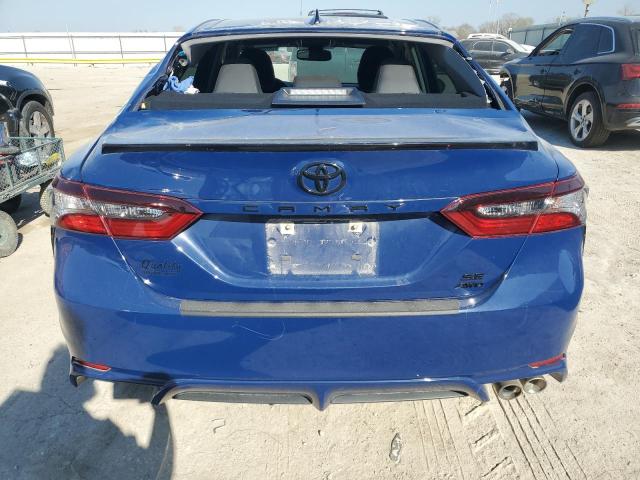 4T1T11BKXPU102886 - 2023 TOYOTA CAMRY SE NIGHT SHADE BLUE photo 6