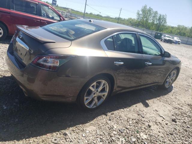 1N4AA5AP7CC813743 - 2012 NISSAN MAXIMA S BROWN photo 3