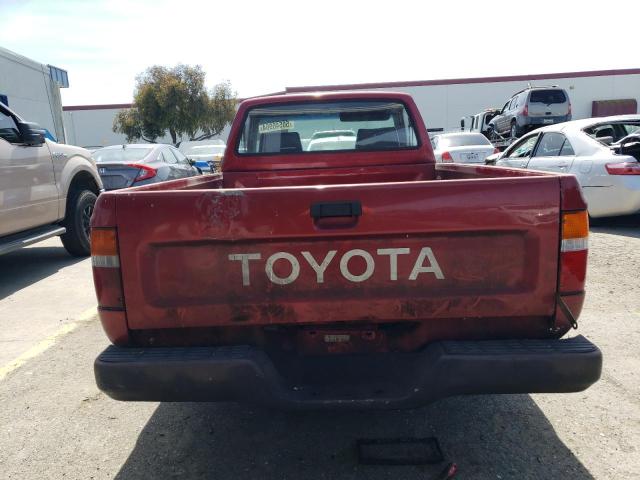 4TARN81A0NZ025185 - 1992 TOYOTA PICKUP 1/2 TON SHORT WHEELBASE STB RED photo 6