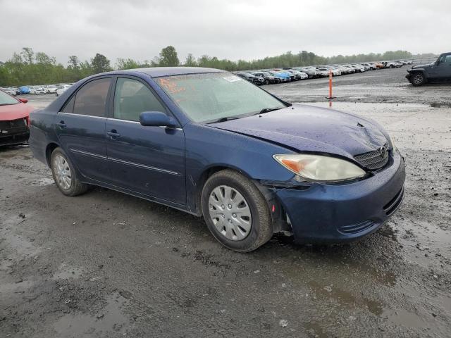 4T1BE32K12U554570 - 2002 TOYOTA CAMRY LE BLUE photo 4