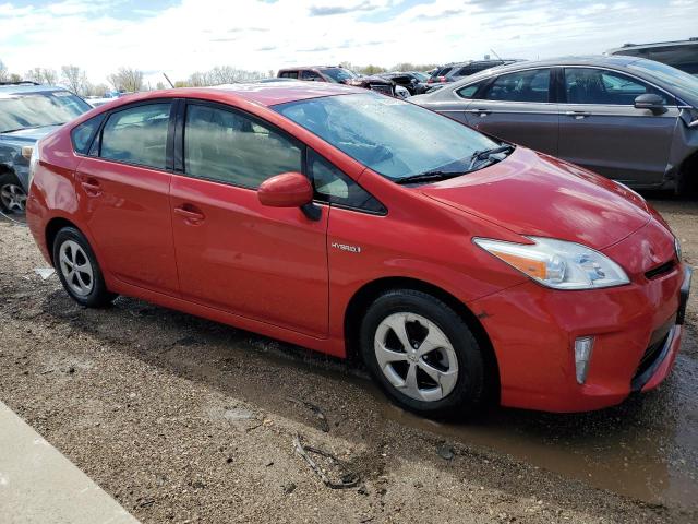 JTDKN3DU7C1535379 - 2012 TOYOTA PRIUS RED photo 4