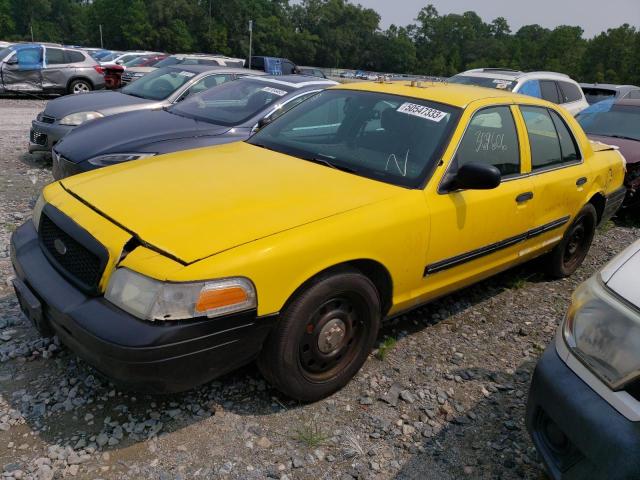 2FAHP71V89X104208 - 2011 FORD CROWN VICT POLICE INTERCEPTOR YELLOW photo 1