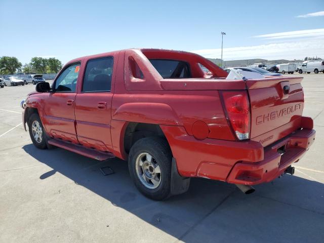 3GNEC13T32G129381 - 2002 CHEVROLET AVALANCHE C1500 RED photo 2
