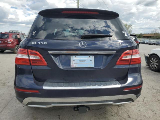 4JGDA5HB9CA022574 - 2012 MERCEDES-BENZ ML 350 4MATIC BLUE photo 6