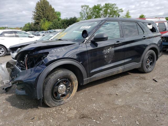 1FM5K8AB7MGA72918 - 2021 FORD EXPLORER POLICE INTERCEPTOR BLACK photo 1