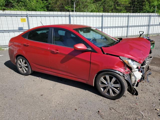 KMHCU4AE0CU055334 - 2012 HYUNDAI ACCENT GLS RED photo 4