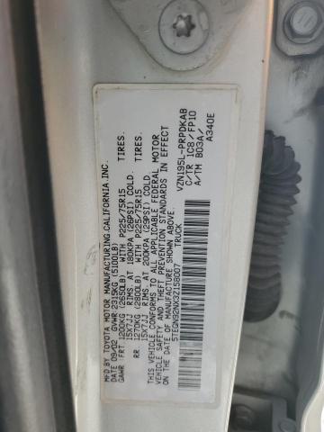 5TEGN92NX3Z158007 - 2003 TOYOTA TACOMA DOUBLE CAB PRERUNNER SILVER photo 12