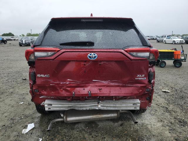 2T3RWRFV7LW046468 - 2020 TOYOTA RAV4 XLE BURGUNDY photo 6