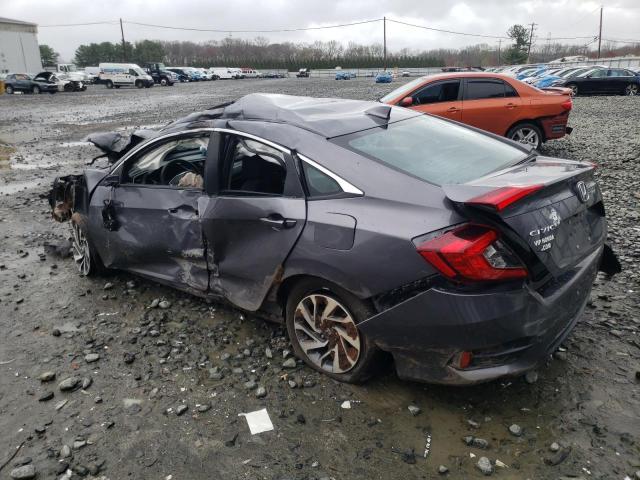 2HGFC2F79JH584463 - 2018 HONDA CIVIC EX GRAY photo 2