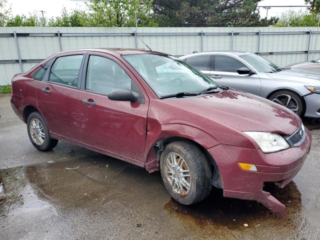 1FAFP34N87W262102 - 2007 FORD FOCUS ZX4 BURGUNDY photo 4