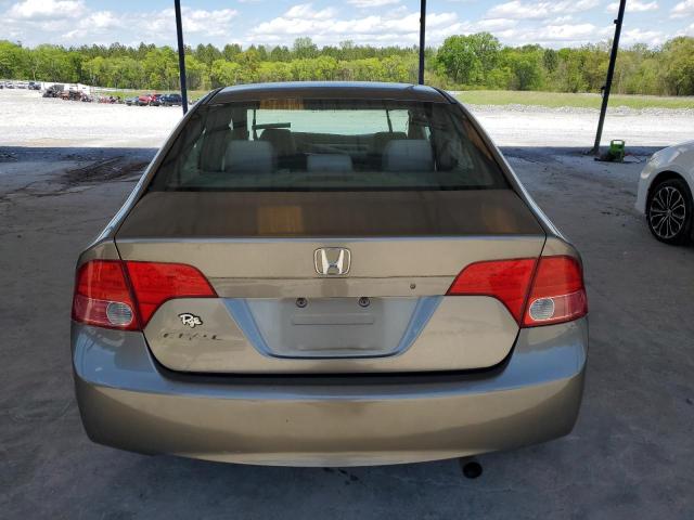 1HGFA16526L077462 - 2006 HONDA CIVIC LX TAN photo 6