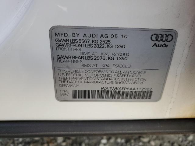 WA1WKAFP6AA112922 - 2010 AUDI Q5 PRESTIGE WHITE photo 14