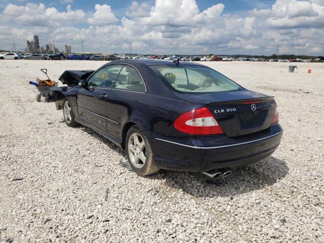 WDBTJ56H27F216300 - 2007 MERCEDES-BENZ CLK 350 BLUE photo 3