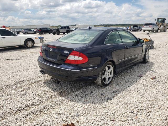 WDBTJ56H27F216300 - 2007 MERCEDES-BENZ CLK 350 BLUE photo 4