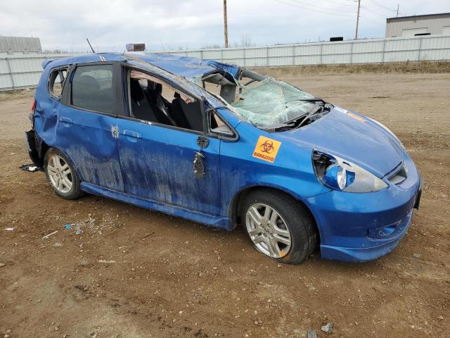 JHMGD38677S066331 - 2007 HONDA FIT S 蓝色 照片 4