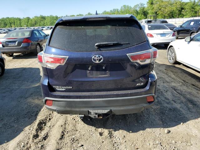 5TDKKRFH3GS155833 - 2016 TOYOTA HIGHLANDER XLE Mavi foto 6