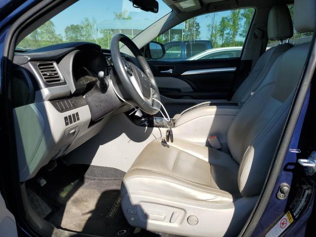 5TDKKRFH3GS155833 - 2016 TOYOTA HIGHLANDER XLE Mavi foto 7