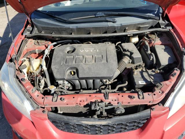 2T1KU4EE6AC481517 - 2010 TOYOTA COROLLA MA RED photo 11