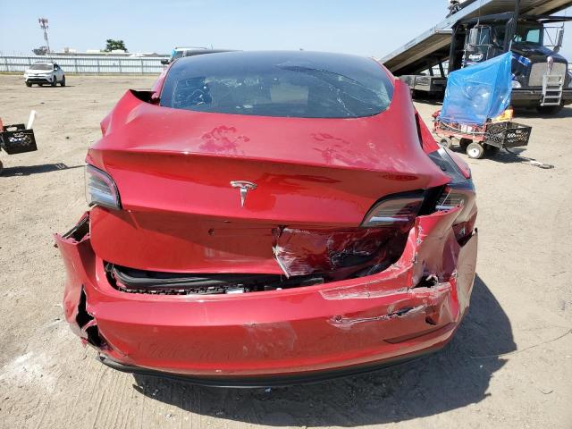 5YJ3E1EBXNF184158 - 2022 TESLA MODEL 3 RED photo 6