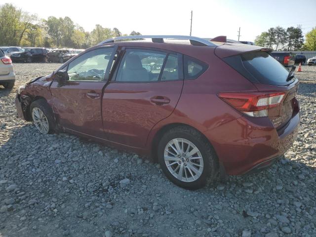 4S3GTAD64H3727565 - 2017 SUBARU IMPREZA PREMIUM PLUS BURGUNDY photo 2