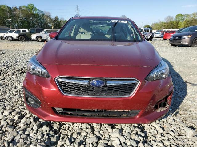 4S3GTAD64H3727565 - 2017 SUBARU IMPREZA PREMIUM PLUS BURGUNDY photo 5