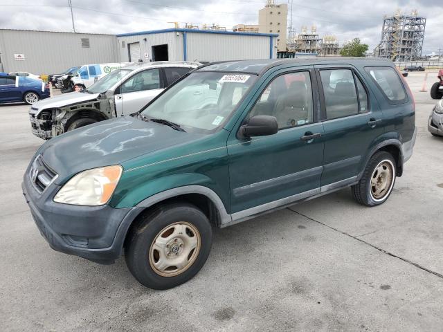 JHLRD68494C019417 - 2004 HONDA CR-V LX GREEN photo 1